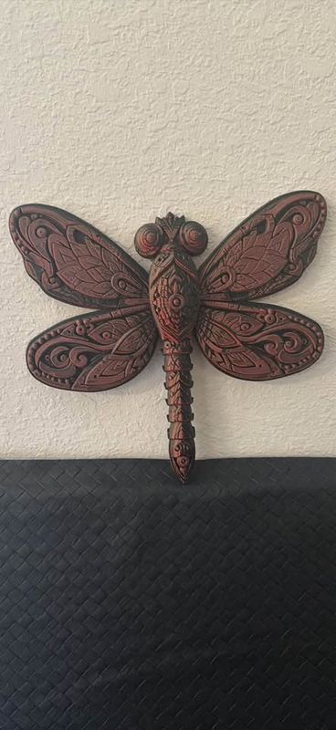 3D-printed firefly wall art